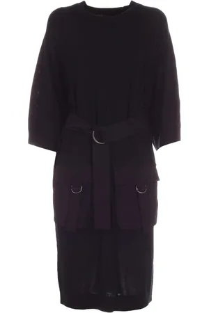 DKNY Dames, Jurken, Zwart, Maat: M Katoen
