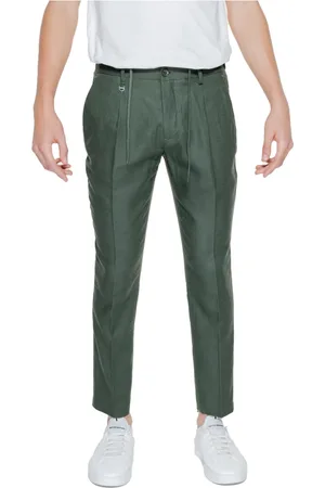 Antony Morato Heren, Broeken, Groen, Maat: 2XL Linnen