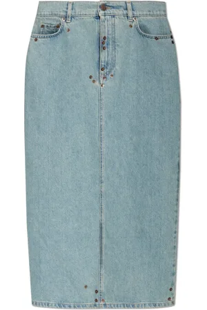 Moschino Dames, Rokken, Blauw, Maat: XS Denim