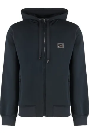 Dolce & Gabbana Heren, Sweatshirts & Hoodies, Blauw, Maat: S Katoen