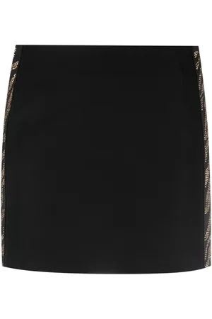 Roberto Cavalli Dames, Rokken, Zwart, Maat: S Poliester