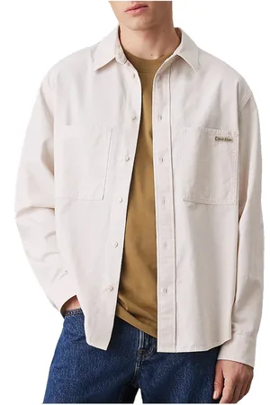 Calvin Klein Heren, Overhemden, , Maat: L Denim