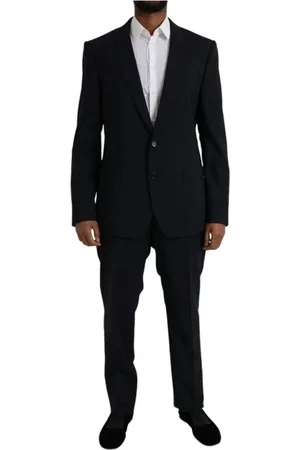 Dolce & Gabbana Heren, Pakken, Zwart, Maat: 2XL Wol