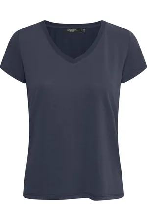 Soaked in Luxury Dames, Tops, Blauw, Maat: XL