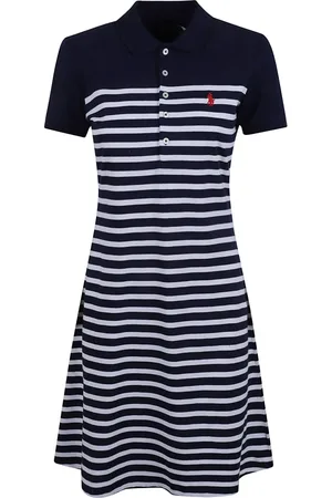 Ralph Lauren Dames, Jurken, Blauw, Maat: S Katoen