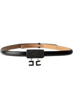 Elisabetta Franchi Dames, Accessoires, Zwart, Maat: XL Leer