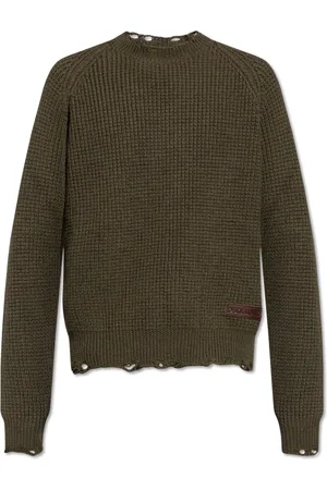Dsquared2 Heren, Truien, Groen, Maat: 2XL Wol