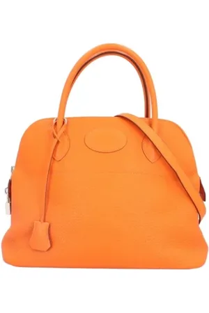 Hermès Dames, Pre-owned, Oranje, Maat: ONE Size Leer
