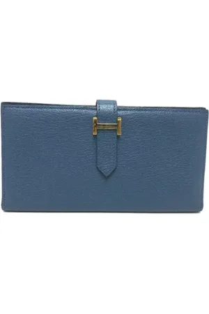 Hermès Dames, Pre-owned, Blauw, Maat: ONE Size Leer