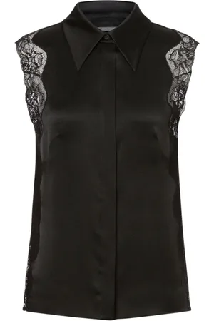Alberta Ferretti Dames, Blouses & Shirts, Zwart, Maat: L