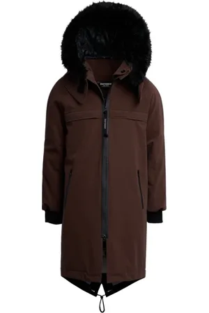 Stutterheim Heren, Mantels, Bruin, Maat: 2XL Leer