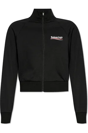 Balenciaga Dames, Sweatshirts & Hoodies, Zwart, Maat: 2XL Katoen
