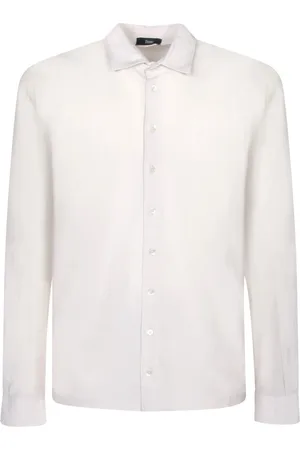 HERNO Heren, Overhemden, Wit, Maat: 2XL Katoen