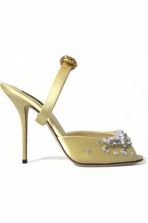 Dolce & Gabbana Dames, Schoenen, Geel, Maat: 36 EU Satijn