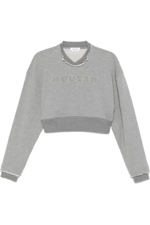 Alexander McQueen Dames, Sweatshirts & Hoodies, Grijs, Maat: S