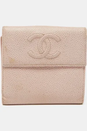 CHANEL Dames, Pre-owned, Roze, Maat: ONE Size Leer
