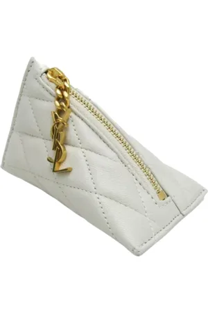 Saint Laurent Dames, Pre-owned, Wit, Maat: ONE Size Leer