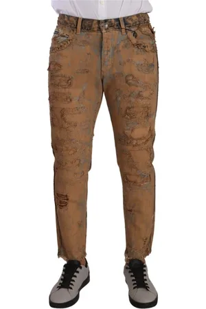 Dolce & Gabbana Heren, Jeans, Bruin, Maat: M Denim