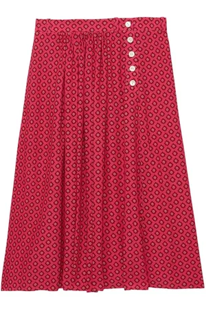 Inès de la Fressange Dames, Rokken, Roze, Maat: 2XS Viscose