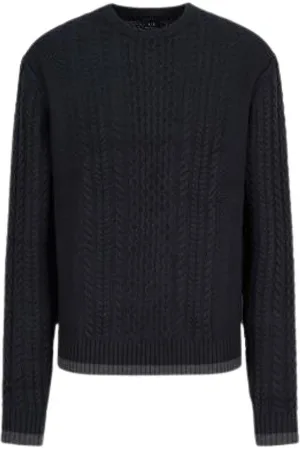 Armani Exchange Heren, Truien, Blauw, Maat: 2XL Viscose