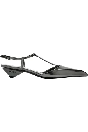 Prada Dames, Schoenen, Zwart, Maat: 36 EU Leer