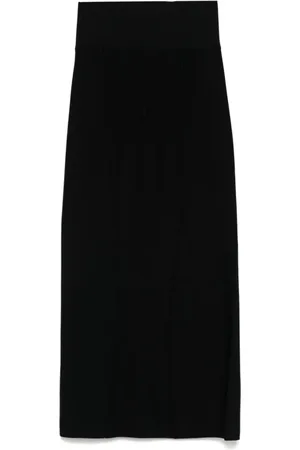 MUGLER Dames, Rokken, Zwart, Maat: S Viscose