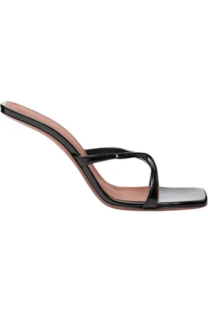 Amina Muaddi Dames, Schoenen, Zwart, Maat: 38 EU Leer