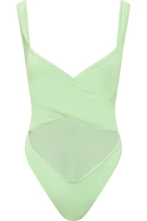 Reina Olga Dames, Badkleding, Groen, Maat: S