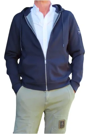 Aeronautica Militare Heren, Sweatshirts & Hoodies, Blauw, Maat: L Viscose