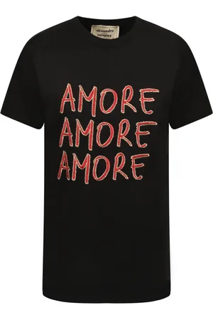 ALESSANDRO ENRIQUEZ Dames, Tops, Zwart, Maat: M Katoen