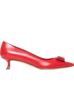 Salvatore Ferragamo Dames, Schoenen, Rood, Maat: 36 EU Leer