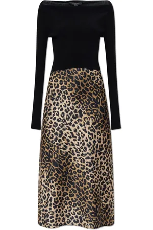 AllSaints Dames, Jurken, Zwart, Maat: L Tweed