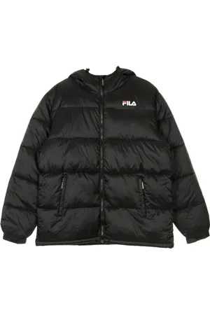Fila Heren, Jassen, Zwart, Maat: L Zijde