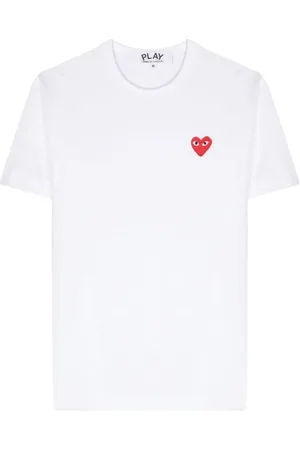 Comme des Garçons Heren, Tops, Wit, Maat: 2XL Katoen