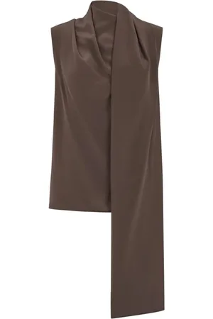 P.A.R.O.S.H. Dames, Blouses & Shirts, Bruin, Maat: M Zijde