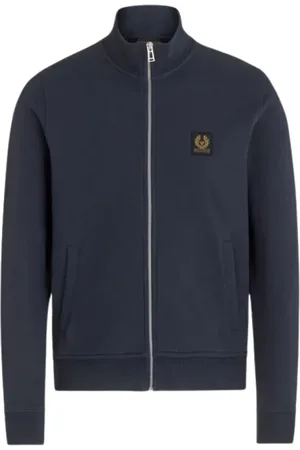 Belstaff Heren, Sweatshirts & Hoodies, Blauw, Maat: M Katoen