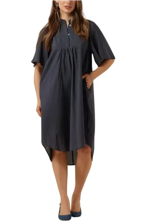 Co`Couture Dames, Jurken, Blauw, Maat: S Poliester