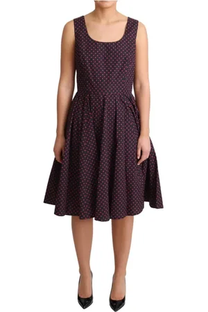 Dolce & Gabbana Dames, Jurken, Bruin, Maat: S Katoen