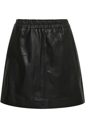 INWEAR Dames, Rokken, Zwart, Maat: 2XL Leer