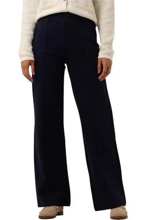 Minus Dames, Broeken, Blauw, Maat: XL Viscose