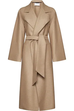Harris Wharf London Dames, Mantels, Bruin, Maat: XS Wol