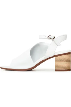 CESARE GASPARI Dames, Schoenen, Wit, Maat: 38 EU Leer