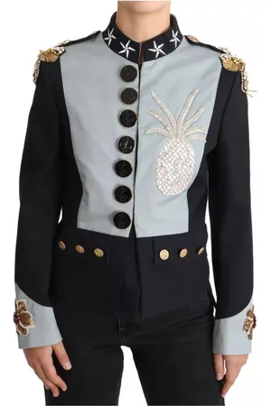 Dolce & Gabbana Dames, Jassen, Blauw, Maat: S Katoen