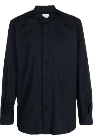 MAZZARELLI Heren, Overhemden, Blauw, Maat: 2XL Katoen