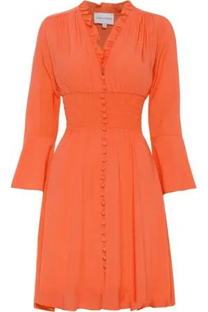 American Dreams Dames, Jurken, Oranje, Maat: XL Viscose