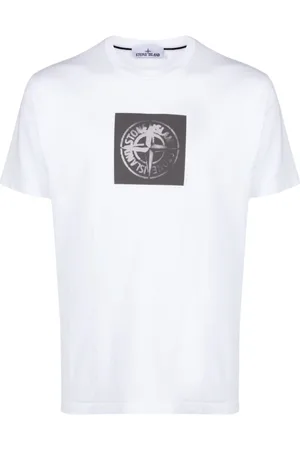 Stone Island Heren, Tops, Wit, Maat: XL Katoen