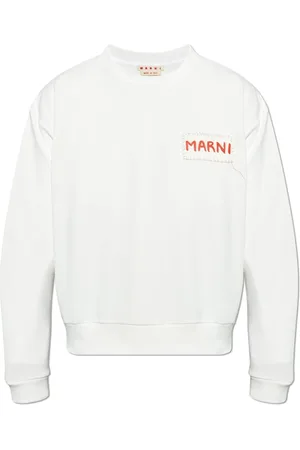 Marni Heren, Sweatshirts & Hoodies, Wit, Maat: M Katoen