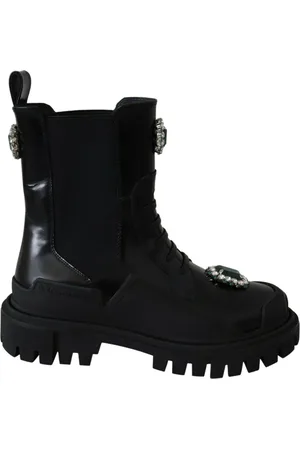 Dolce & Gabbana Dames, Schoenen, Zwart, Maat: 35 EU Leer