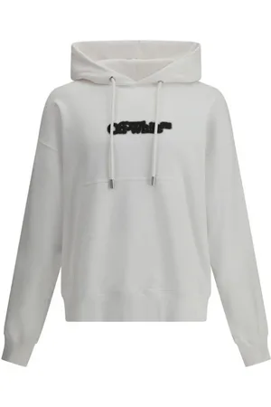 OFF-WHITE Heren, Sweatshirts & Hoodies, Wit, Maat: M Katoen
