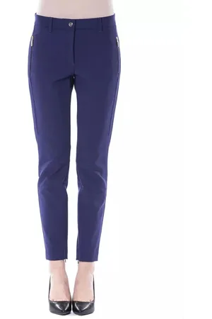Byblos Dames, Broeken, Blauw, Maat: M Poliester